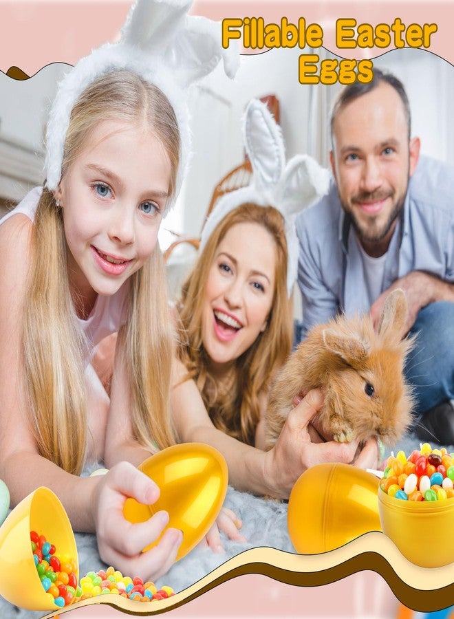 Haconba 20 Pack 6 Inch Large Golden Easter Eggs Plastic Fillable Empty Easter Eggs for Easter Party Supplies and Easter Hunt Game Basket Stuffers Filler - Image 3